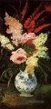 Vase mit Gladiolen und Flieder Vincent van Gogh impressionistische Blumen